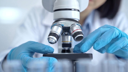 Researcher adjusting slide under microscope_low res.jpg