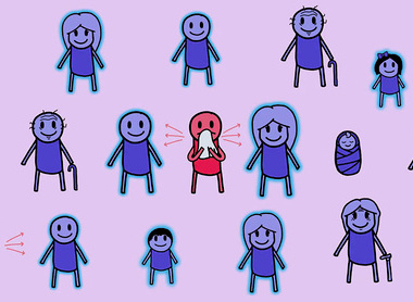 Herd immunity animation screenshot