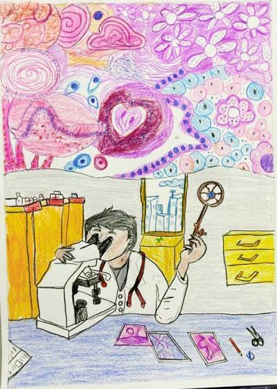 Runner up: 'Key to the hidden world of medical science ' by Advik Mohapatra